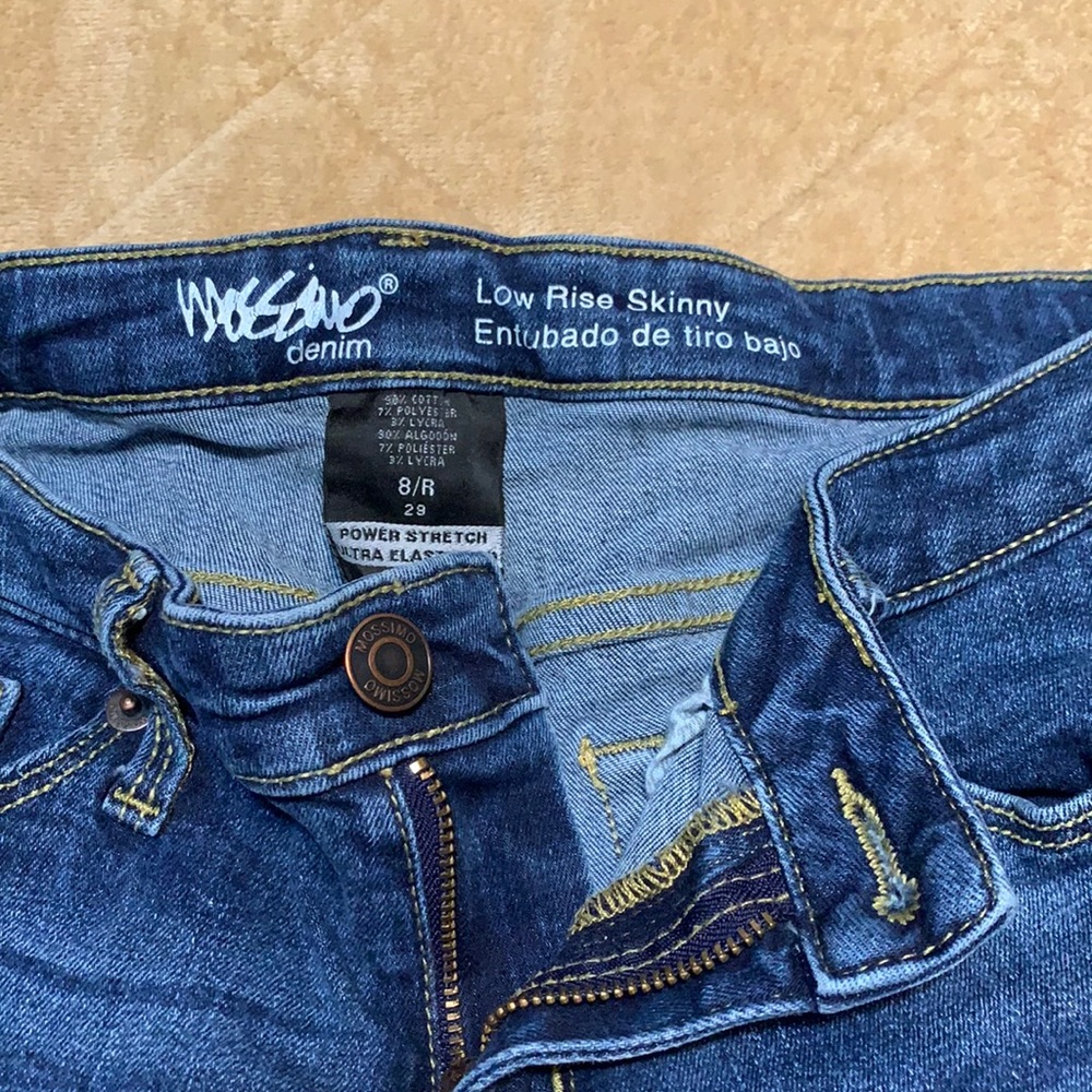 Massimo Low Rise Skinny Jeans Sz 8